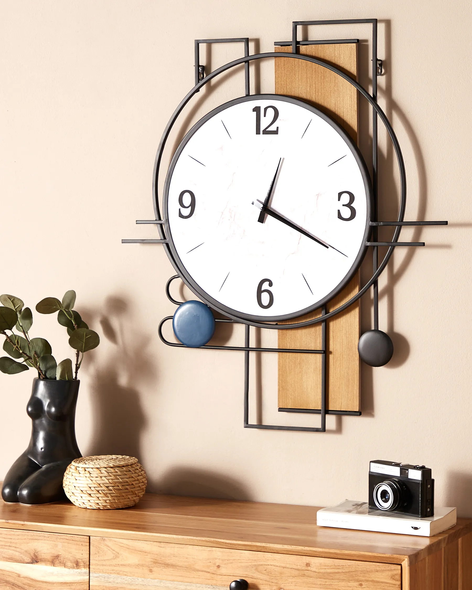 Wanduhr TAVEL 60 cm Bunt_892141