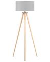 Floor Lamp NITRA Oak Wood Grey