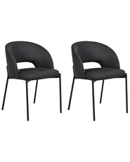 Esszimmerstuhl 2er Set PENNY Stoff Schwarz_1007362