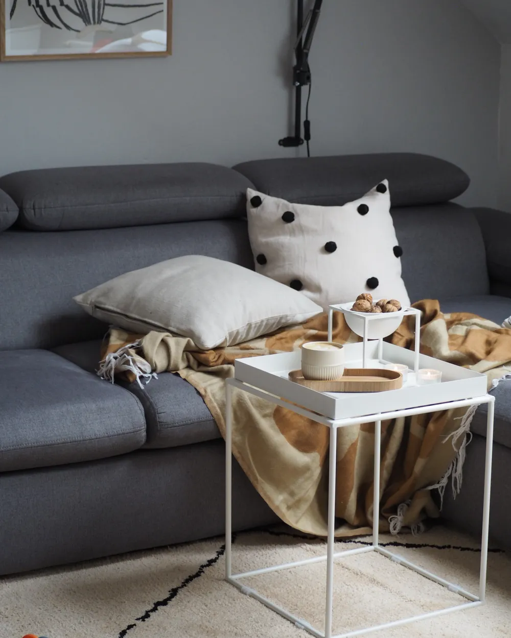 Kuscheldecke BANGRE 130 x 170 cm Orange_853788