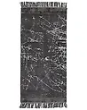 Teppich HANLI Dunkelgrau 80 x 150 cm Viskose