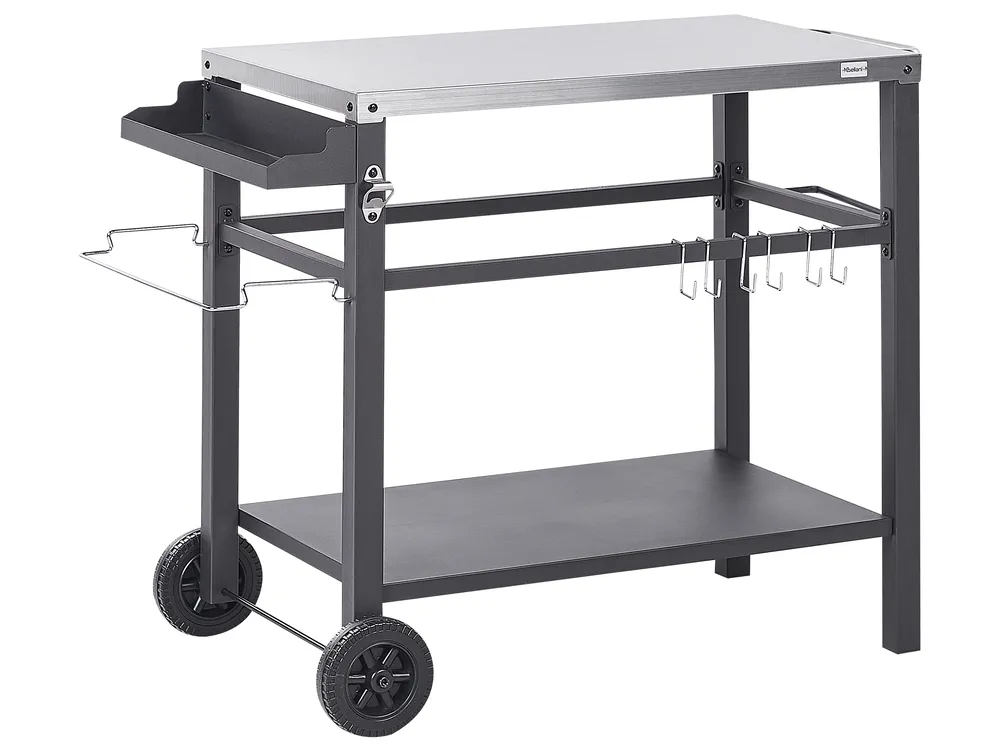 Outdoor-Servierwagen SPIAZZI Schwarz Metall