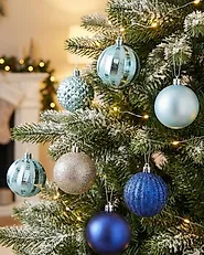 Set of 96 Baubles PIELINEN Blue_1186187