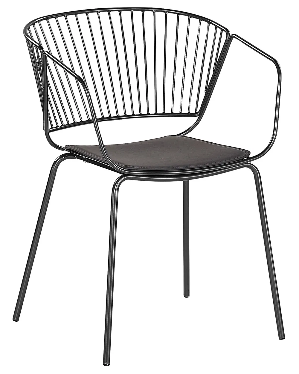 Set of 2 Dining Chairs RIGBY Metal Black_868140