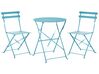 Bistro Set klappbar FIORI Metall Seeblau