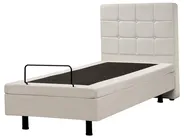 Bett verstellbar Stoff DUKE 80 x 200 cm Hellbeige_973396