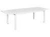 Ausziehbarer Gartentisch SKALOMA 180/240 cm 90 cm Metall Weiß