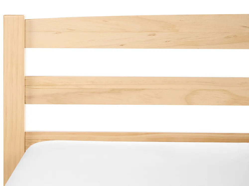 Bed Pine Wood ECHALLON 120 x 200 cm (EU Small Double) Light Brown_1113331