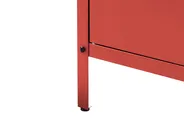 2 Piece Outdoor Kitchen Set with Sink VILAMA Red Metal_1052297