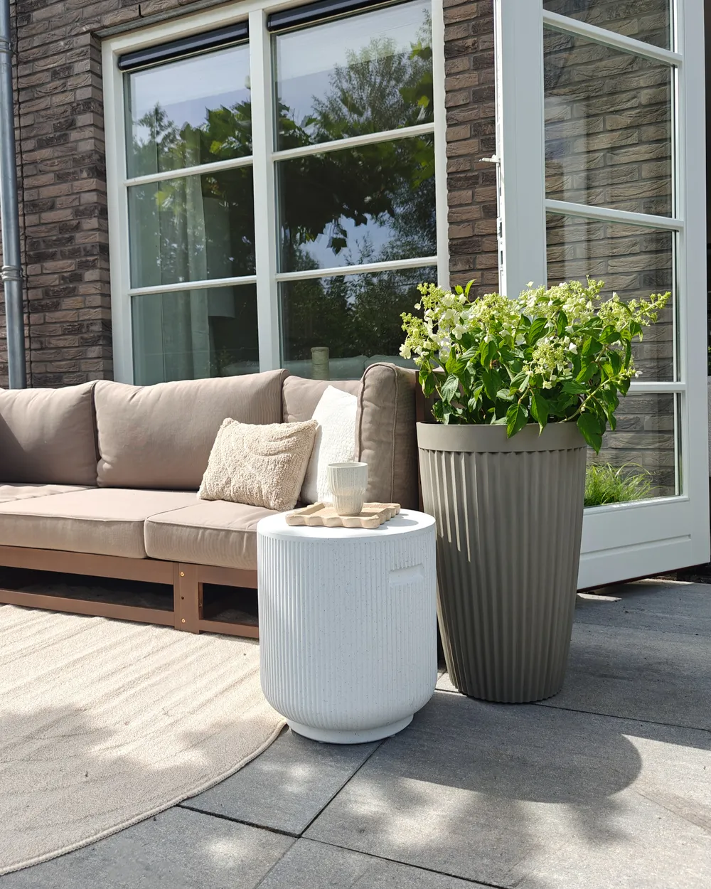 Blumenkübel KOLA 39 cm Beige_1017592