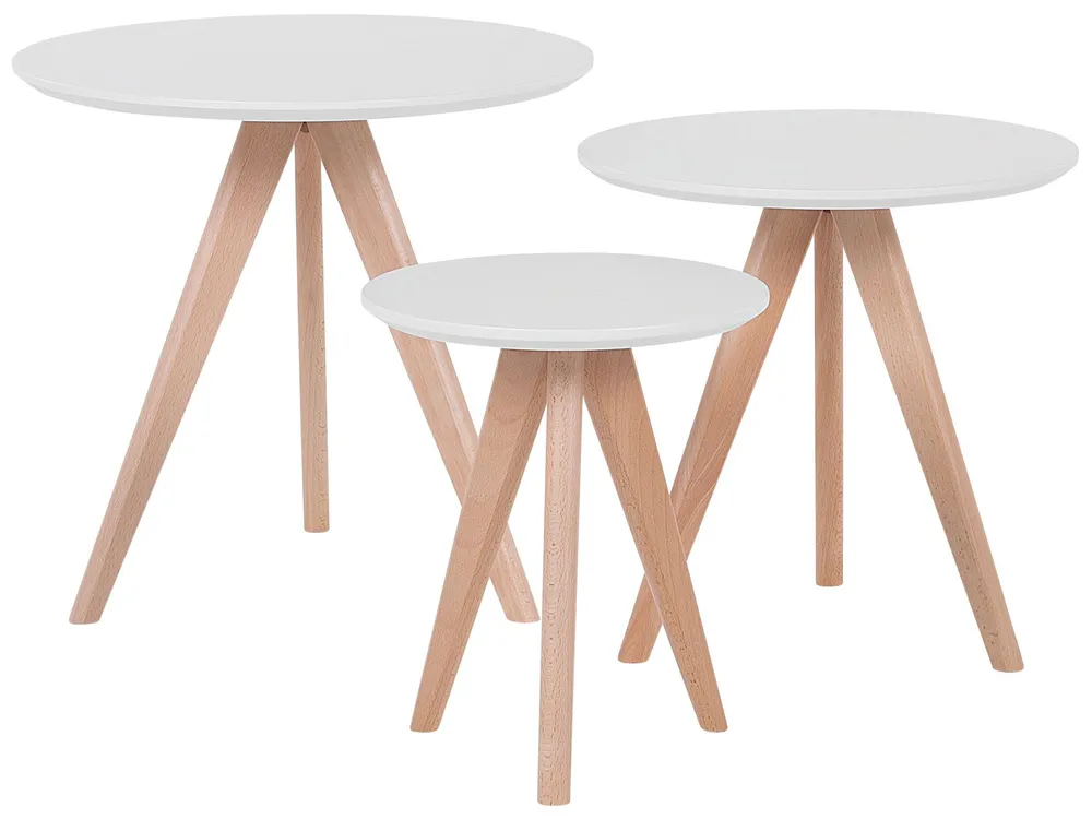 Couchtisch 3er Set VEGAS Weiß