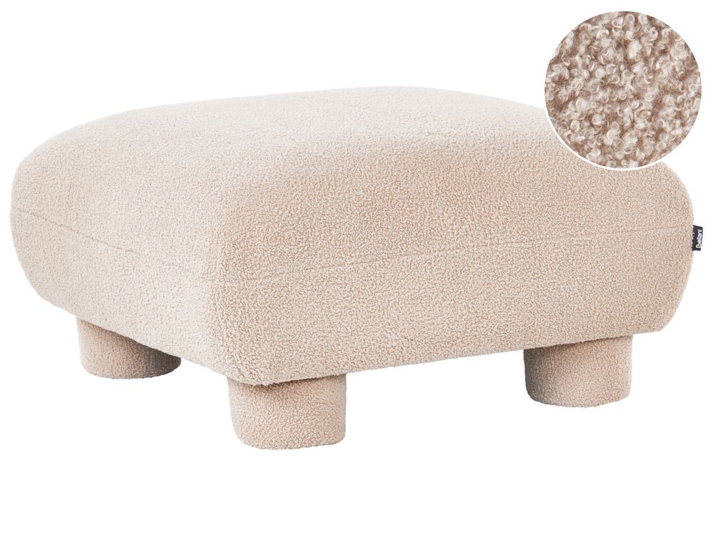 Ottomaan MJALBI Bouclé Beige