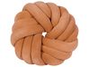 Throw Cushion AKOLA 31 x 31 cm Velvet Brown Solid