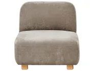 Modulsofa 3-Sitzer AMLI mit Ottomane Stoff Beige_1070345