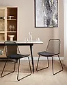 Set of 2 Dining Chairs PENSACOLA Metal Black