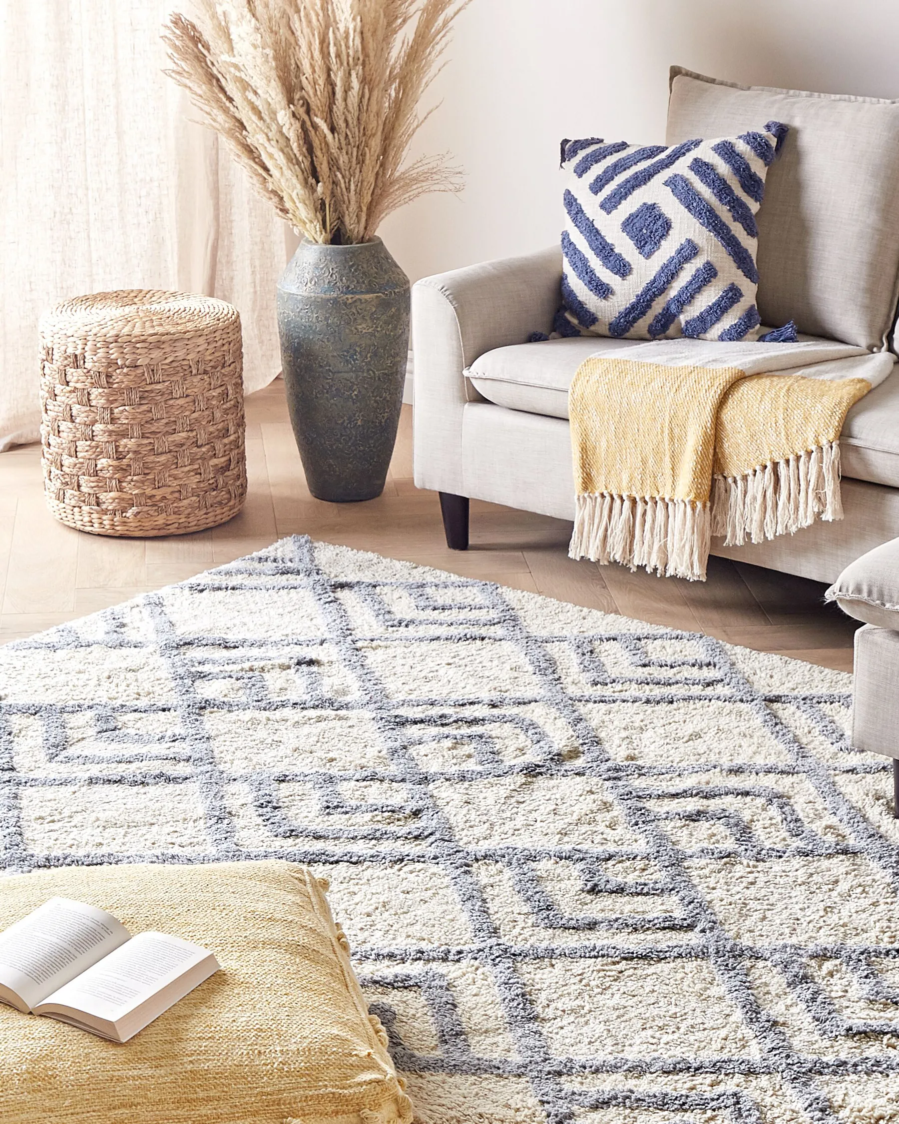 Teppich NEVSEHIR Beige 160 x 230 cm Baumwolle_839413