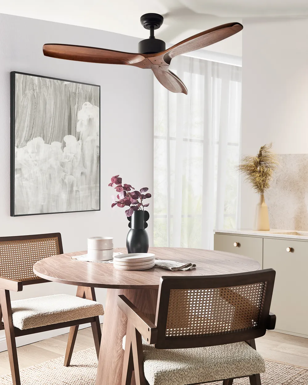 Deckenventilator ARANI mit Fernbedienung Dunkelbraun
