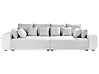 Sofa 4 Seater TORPO Fabric Light Beige