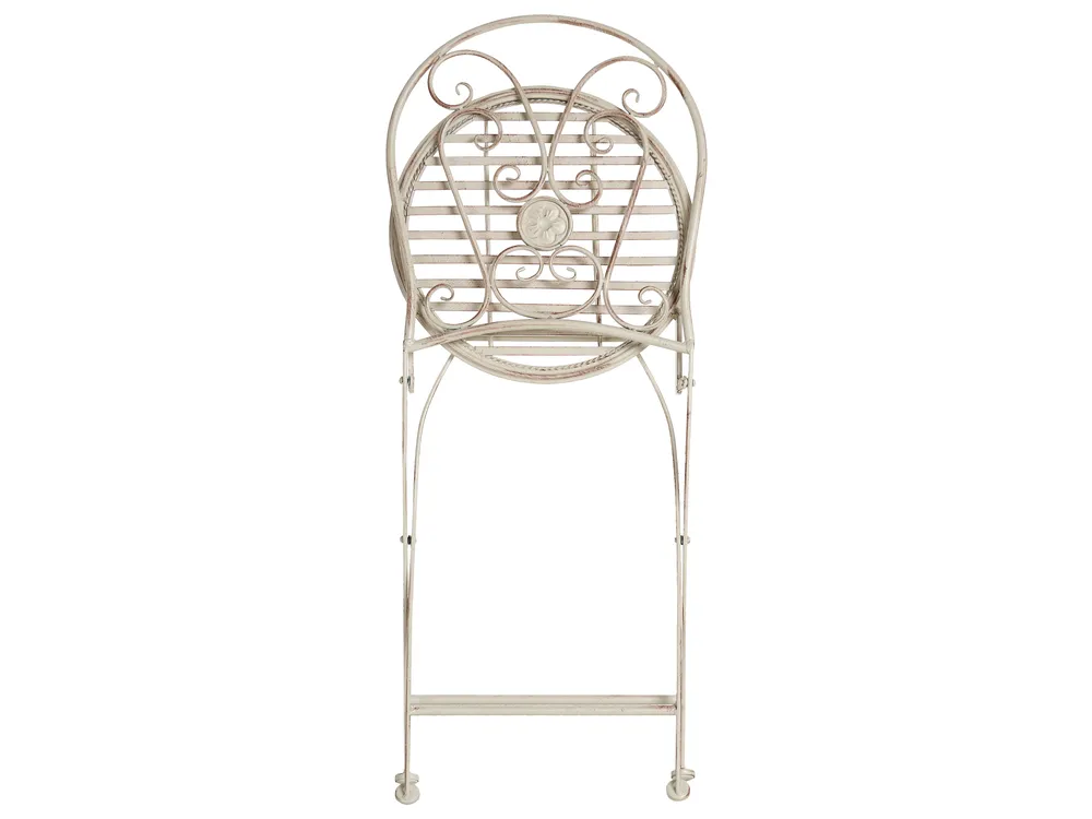 Bistro Set klappbar COGGIA Metall Hellbeige_1002599