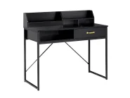 Pisalna miza za domačo pisarno z nadgradnjo ZYRA 110 cm 50 cm Črna_1191700