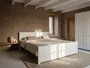 Bed Pine Wood SABRAN 160 x 200 cm (EU King Size) White_1061279