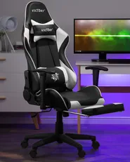 Gaming Stuhl VICTORY Kunstleder Weiß_759195