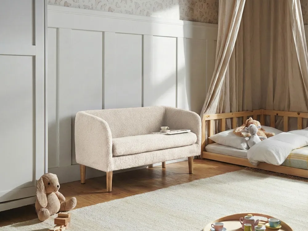 Kindersofa DAGALI Bouclé Beige