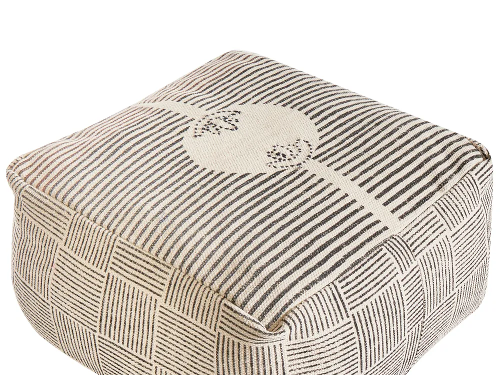 Pouf LUTZ Baumwolle Grau_993525