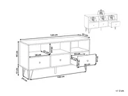 TV-Möbel FOSTON Braun / Weiß_816353
