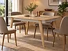 Dining Table PHOLA Light Oak 150 cm 90 cm
