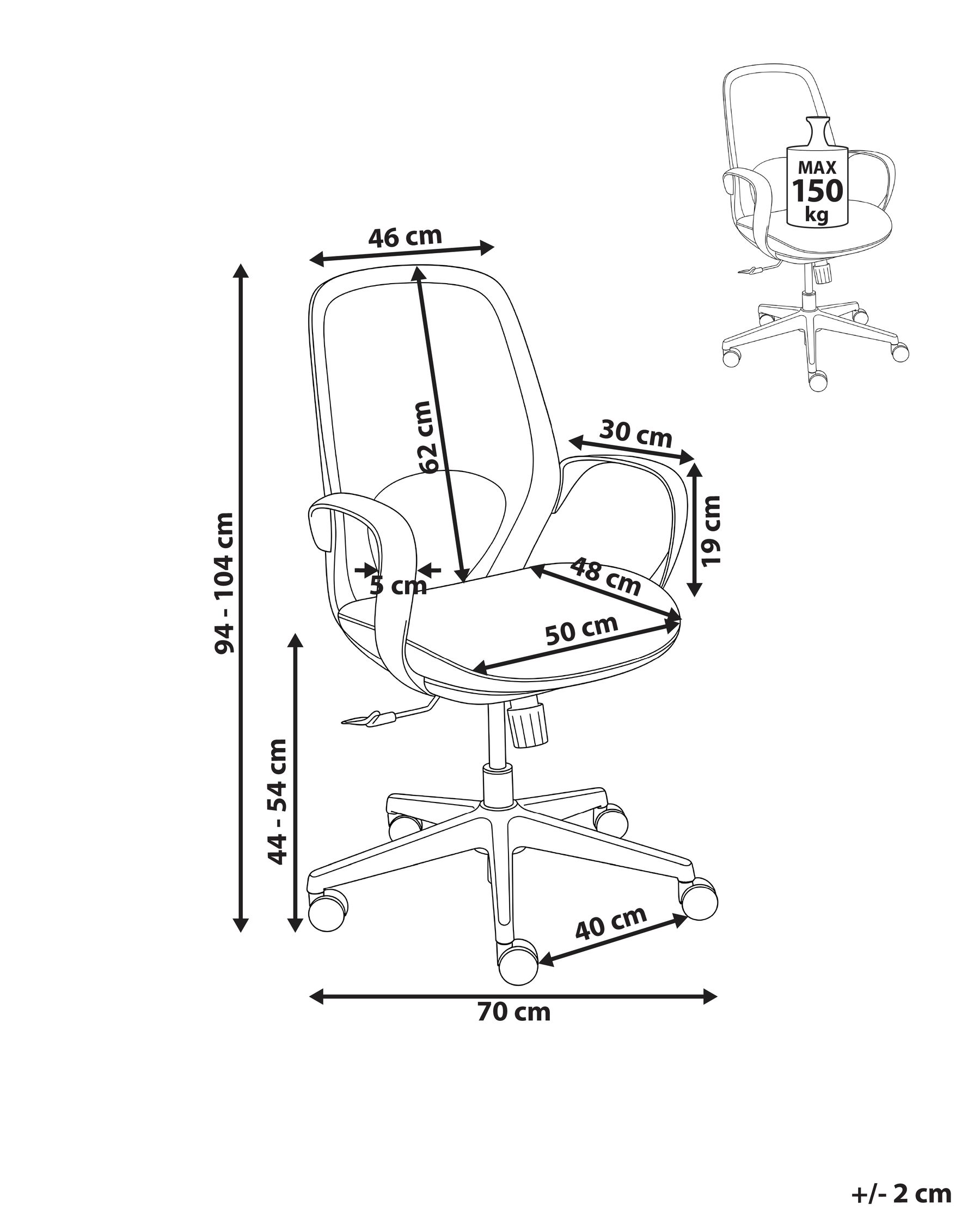 Bürostuhl FOAMA Grau_1050911