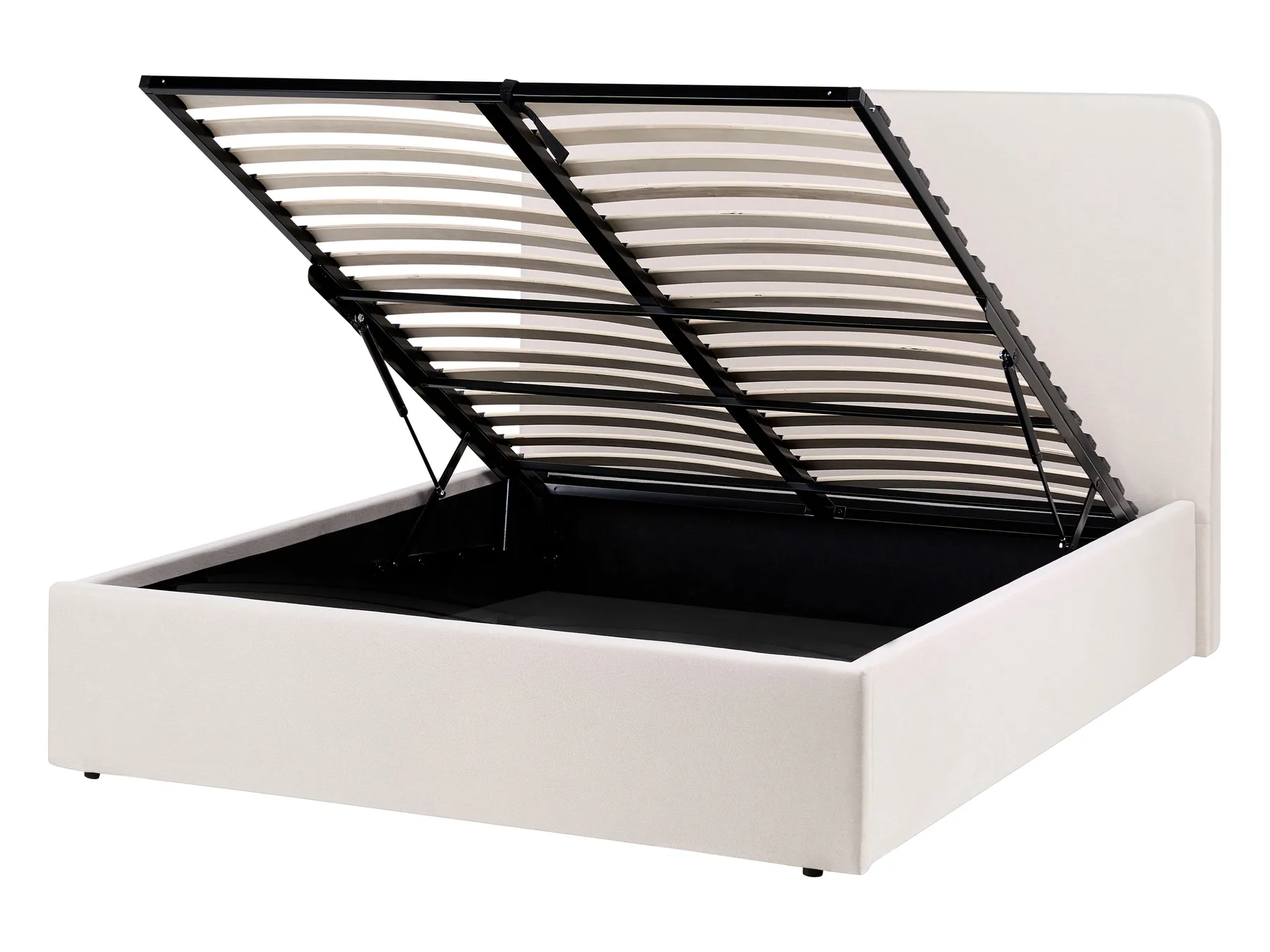 Krevet s prostorom za pohranu BRENON Svijetlo bež 140 x 200 cm_1055965