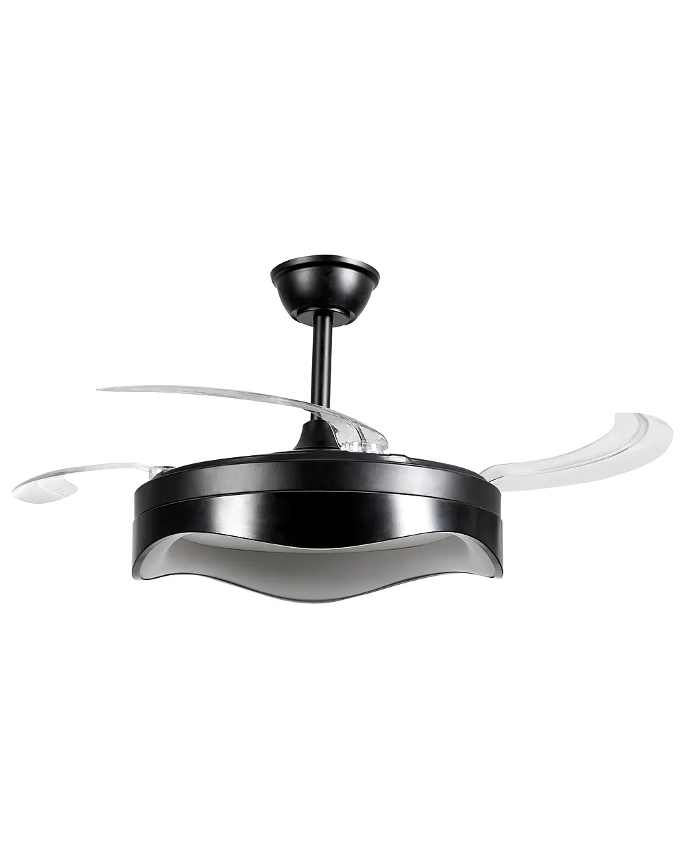 Plafondventilator met verlichting ETONIA met afstandsbediening LED Zwart