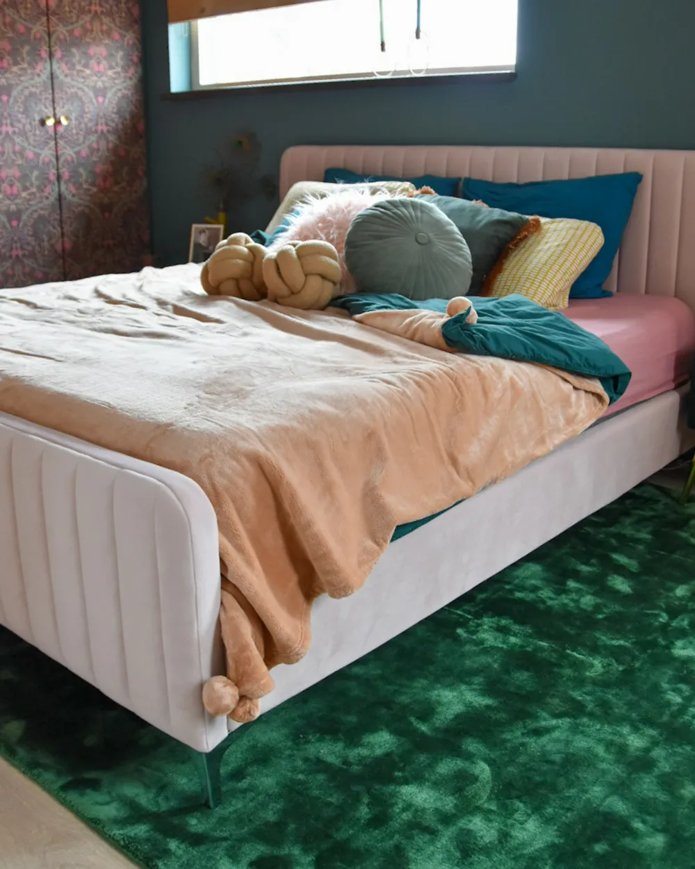 Kuscheldecke TERKE 200 x 220 cm Hellbraun_982500