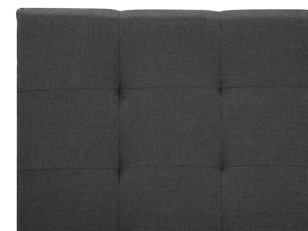 Wasserbett Stoff LA ROCHELLE 160 x 200 cm Dunkelgrau_844886