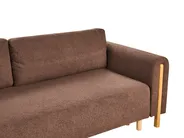 Schlafsofa 3-Sitzer KVAM mit Stauraum Bouclé Braun_1021890