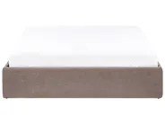 Bett mit Stauraum ohne Kopfteil DINAN Bouclé Taupe 140 x 200 cm_1061929