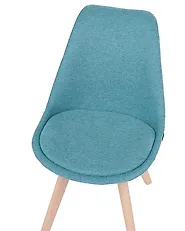 Set of 2 Dining Chairs DAKOTA II Fabric Light Blue_1176810