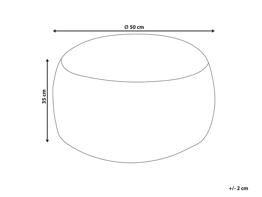 Pouf KANDHKOT Baumwolle Rosa_908472