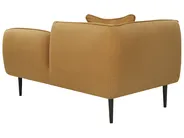 Linksseitige Chaiselongue CHEVANNES Bouclé Senfgelb_942293