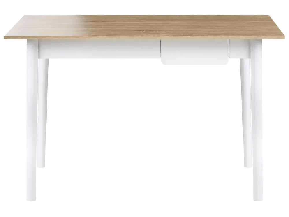Schreibtisch VITRION 120 cm 60 cm Hellbraun / Weiß_1067925