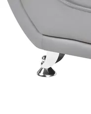 Armchair LEIRA Faux Leather Grey_1058628