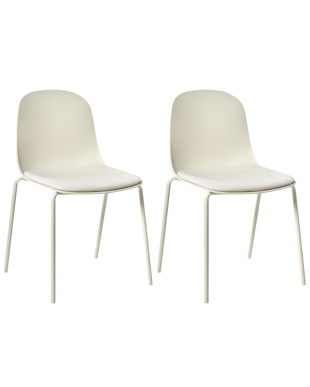 Konferenzstuhl 2er Set DORR Hellbeige
