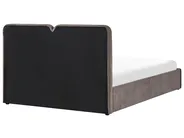 Bett mit Stauraum ARBOIS Chenillegewebe Taupe 160 x 200 cm_1023123