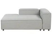 Modular Corner Sofa 2 Seater ARDAL with Ottoman Fabric Light Grey Right Hand_949570