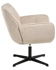 Swivel Armchair AUMA Fabric Beige_1001218