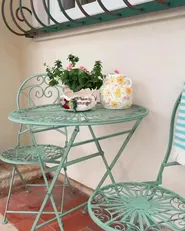 Bistro Set klappbar TRENTO Metall Hellgrün_915894