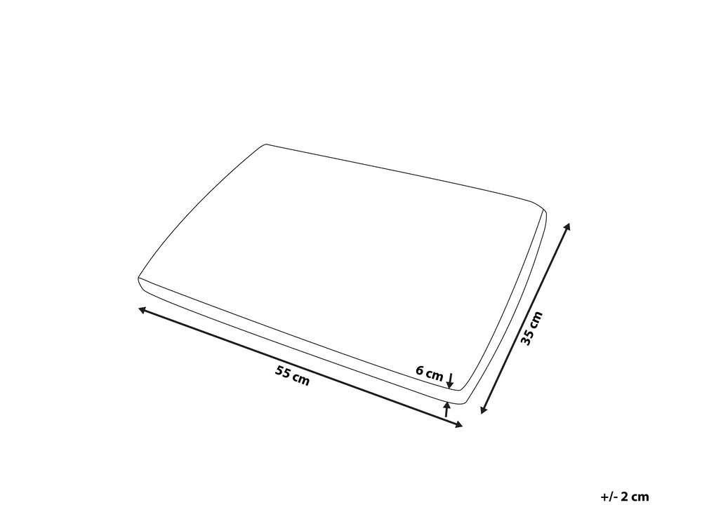 Kopfkissen MUIR Niedrig 55 x 35 cm Memory-Schaum Weiß_789652