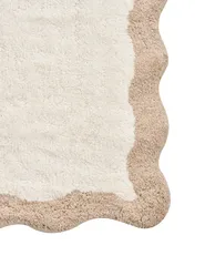 Bath Mat NANGAL Brown/ Beige 60 x 90 cm Cotton_1025942