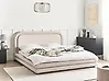 Wasserbett Kunstleinen LAVARDENS 180 x 200 cm Hellbeige